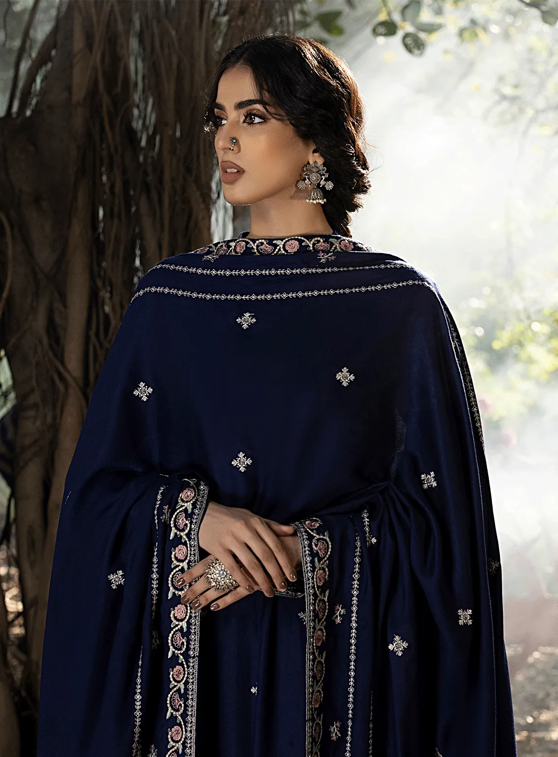 Lakhany By LSM Embroidered Cashmi Wool Unstitched 3 Piece Suit - 0023