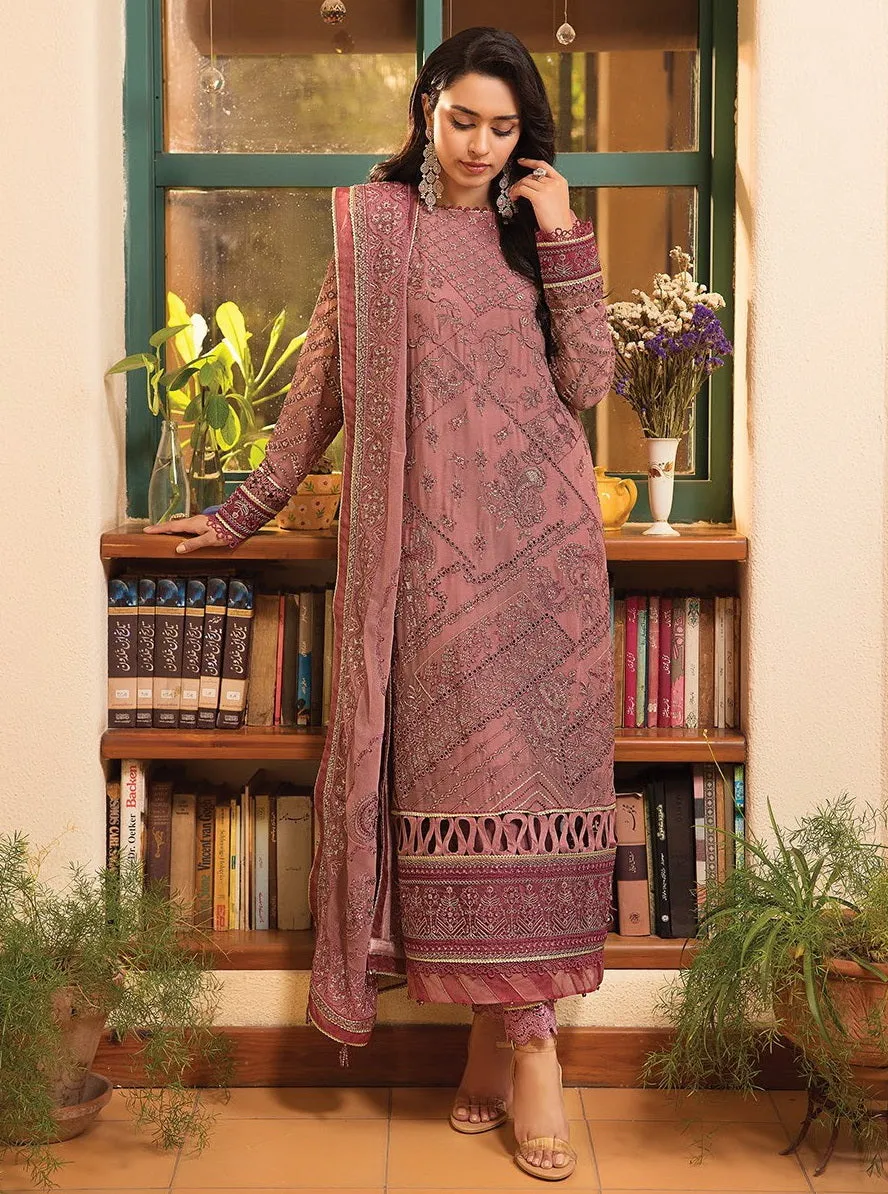 LaMode by Xenia Formals Unstitched Chiffon 3Pc Suit D-05 EDDA