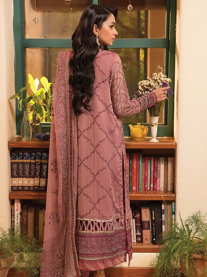 LaMode by Xenia Formals Unstitched Chiffon 3Pc Suit D-05 EDDA