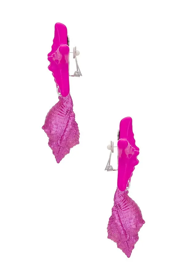 Le Splash Earrings Barbie Pink