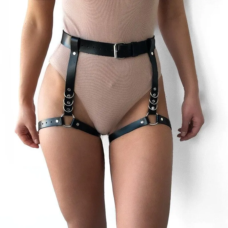 Leg Strap Leather Harness Garter