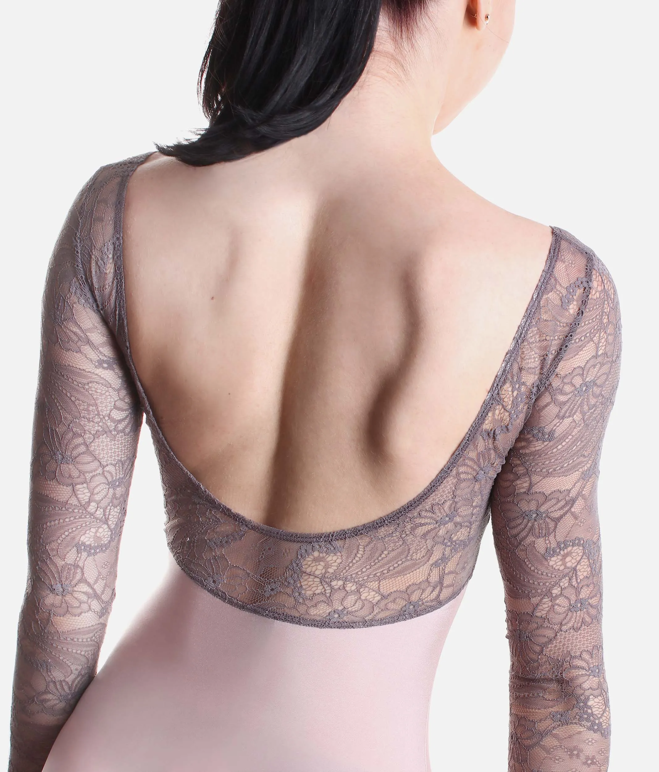 Long Sleeve Dance Leotard, Laced Details - TERSICORE DI