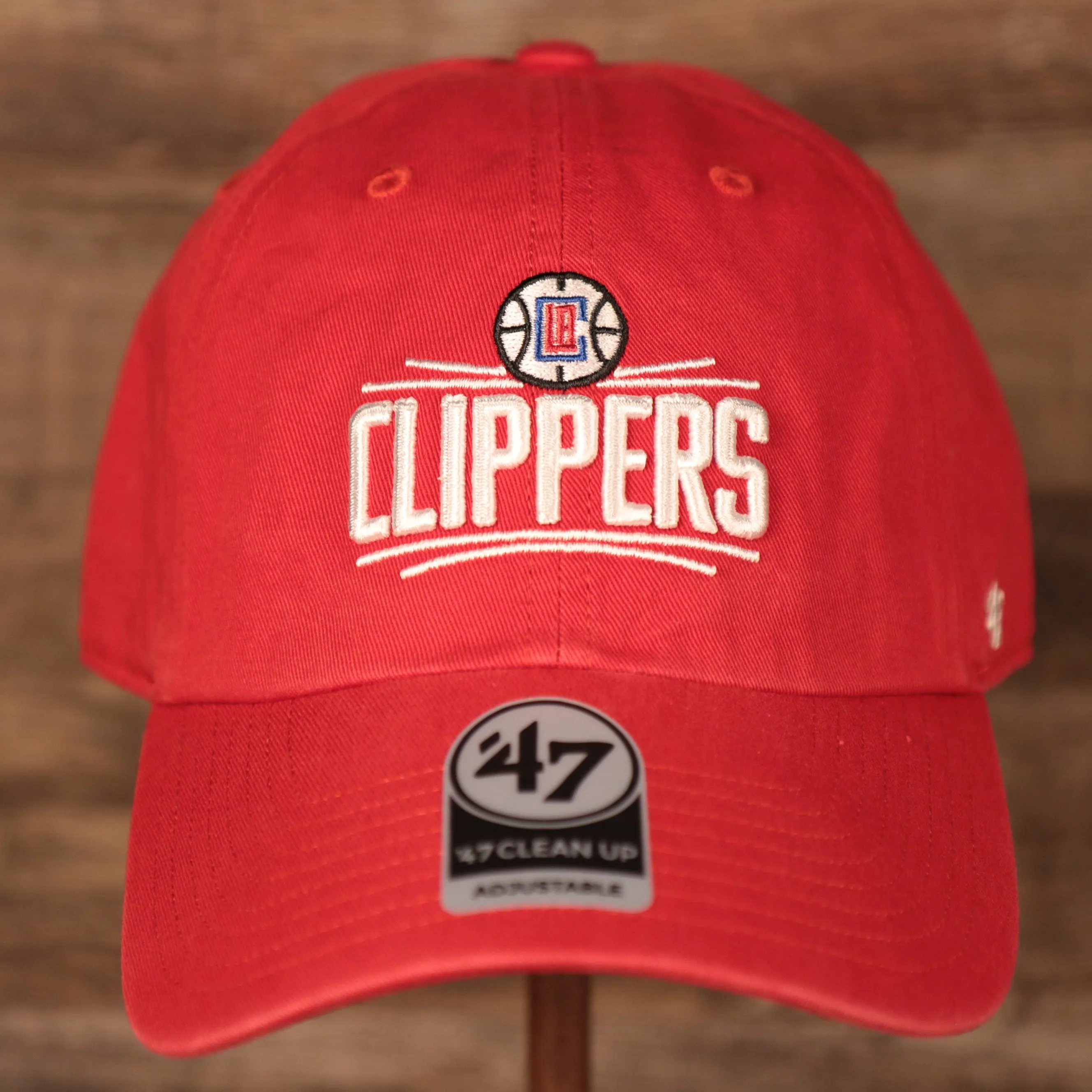 Los Angeles Clippers Red Adjustable Dad Hat