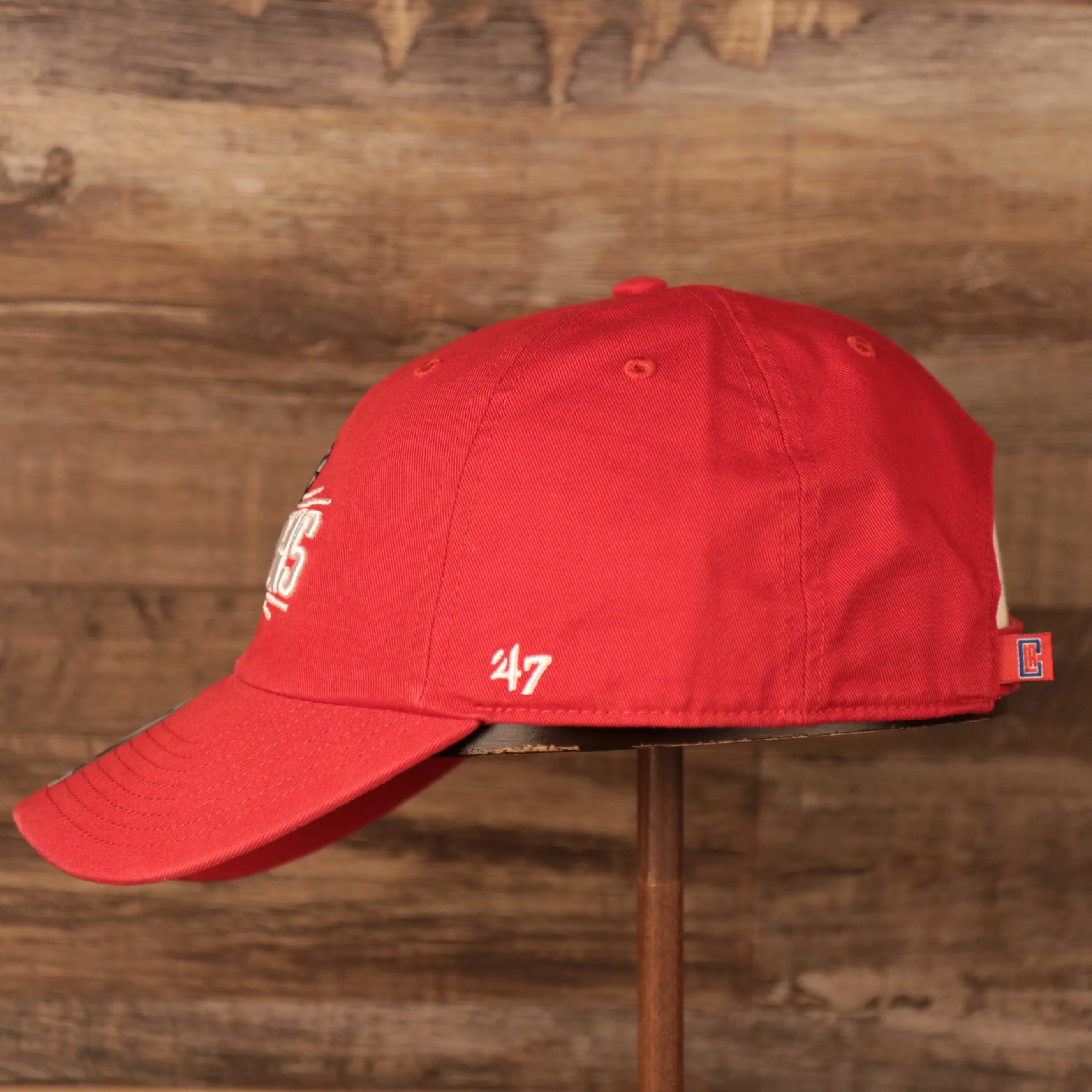 Los Angeles Clippers Red Adjustable Dad Hat