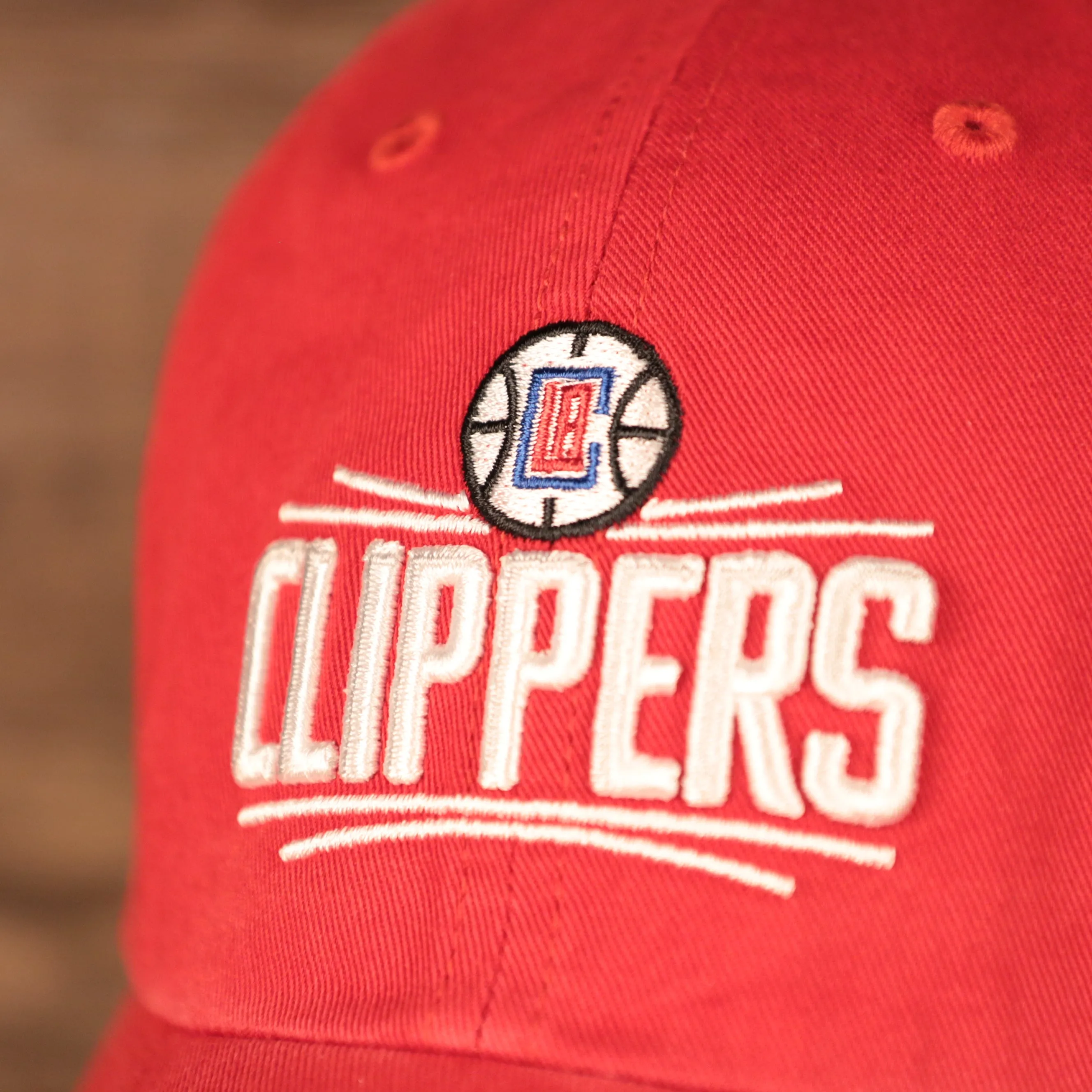 Los Angeles Clippers Red Adjustable Dad Hat