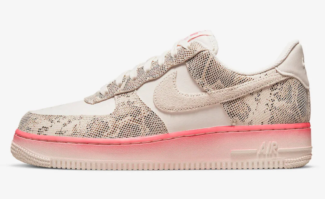 Nike Air Force 1 Low Our Force 1 Snakeskin Phantom Sail Pink Nebula DV1031-030