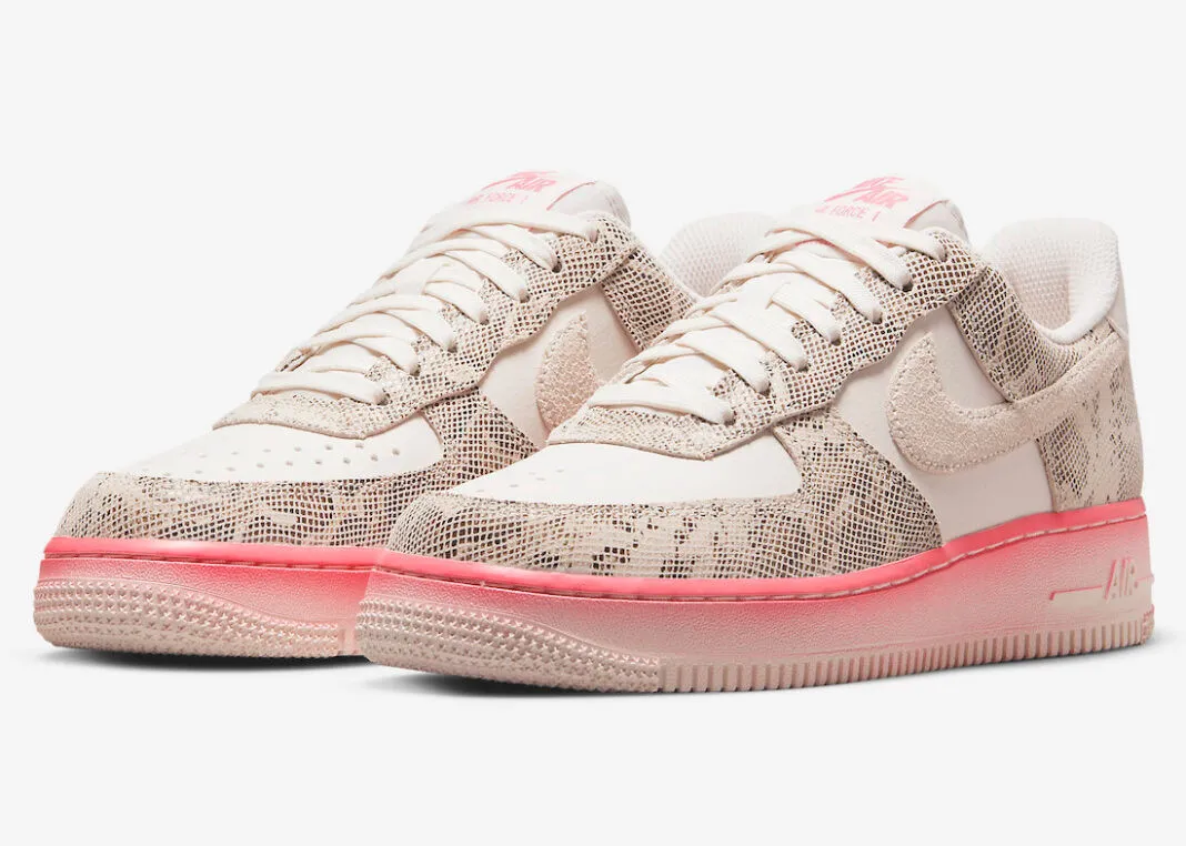 Nike Air Force 1 Low Our Force 1 Snakeskin Phantom Sail Pink Nebula DV1031-030