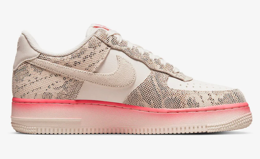 Nike Air Force 1 Low Our Force 1 Snakeskin Phantom Sail Pink Nebula DV1031-030