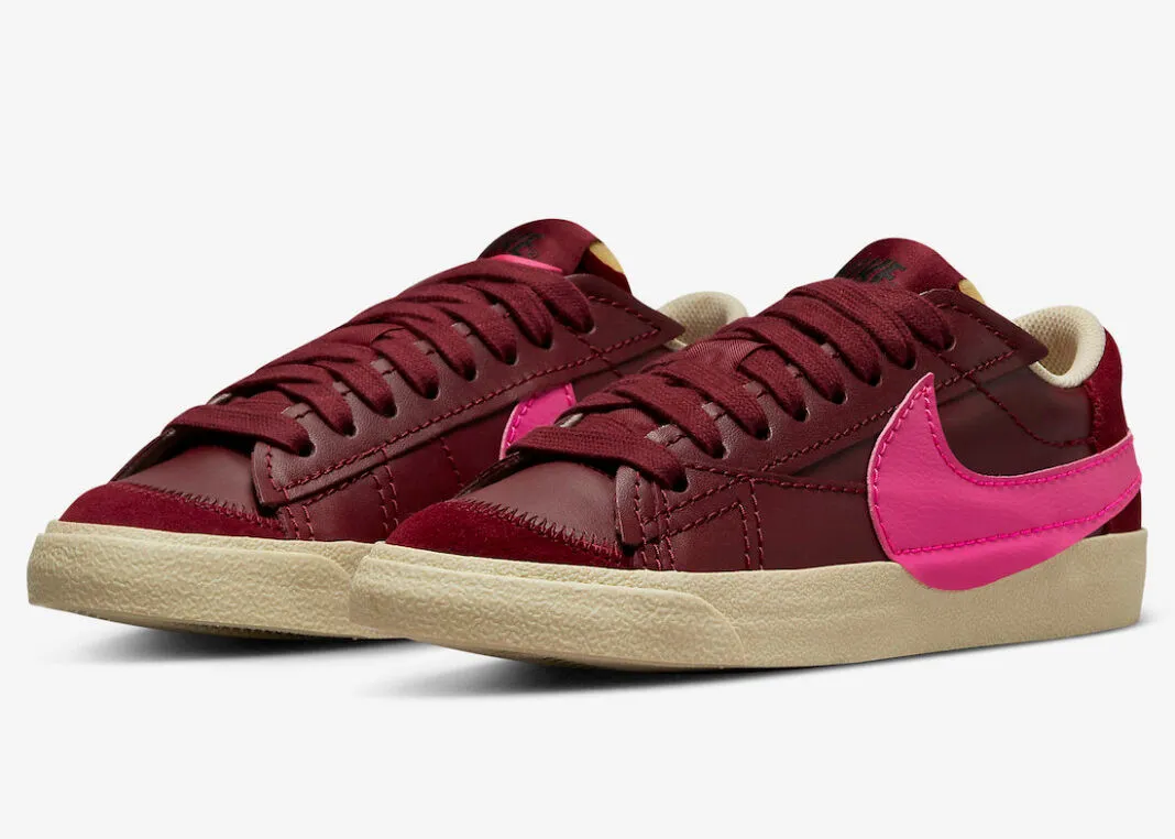 Nike SB Blazer Low Jumbo Burgundy Hot Pink DQ1470-600