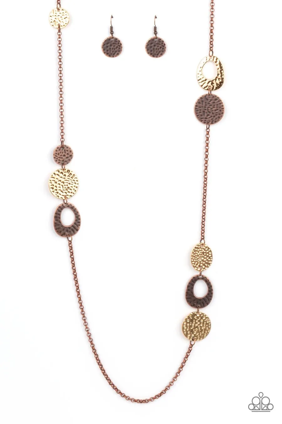 Paparazzi Gallery Guru - Copper - Necklace & Earrings