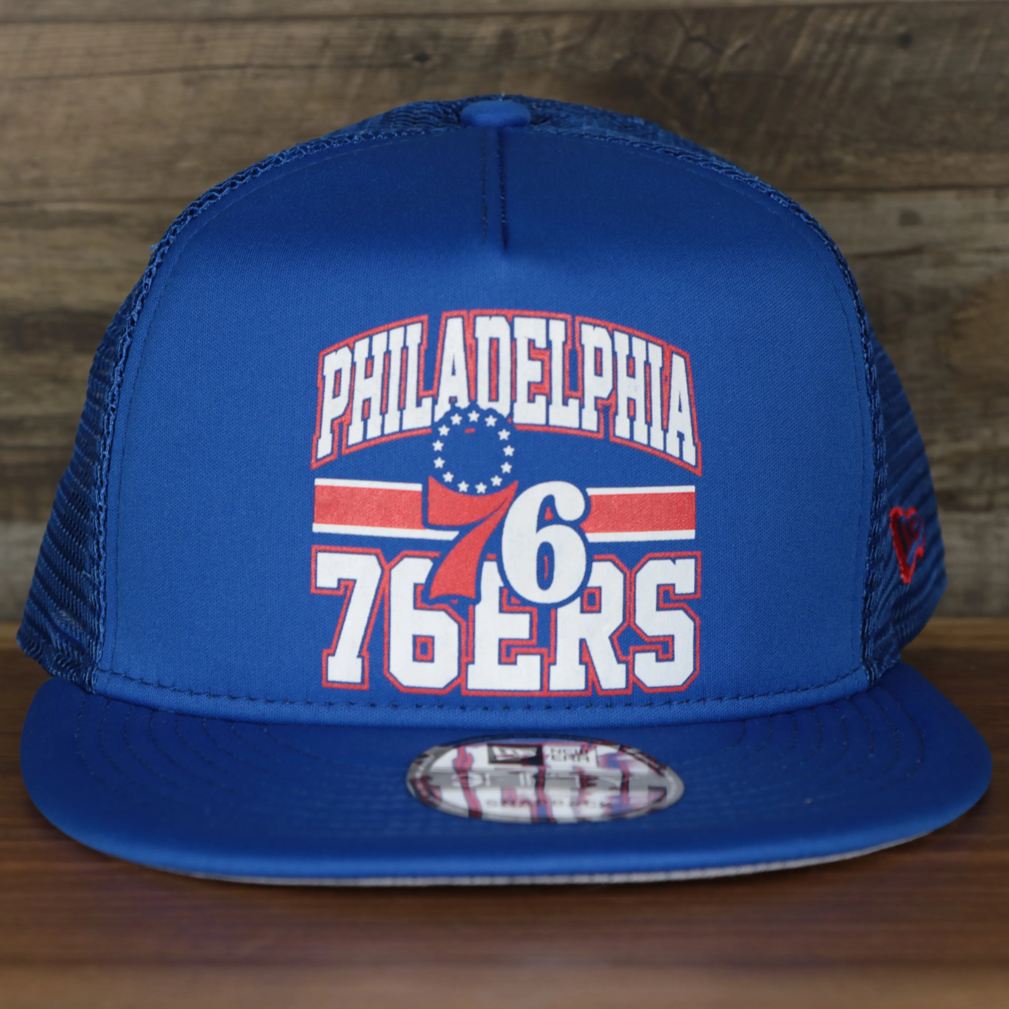 Philadelphia 76ers Trucker Gray Bottom 9Fifty Snapback | Blue | OSFM