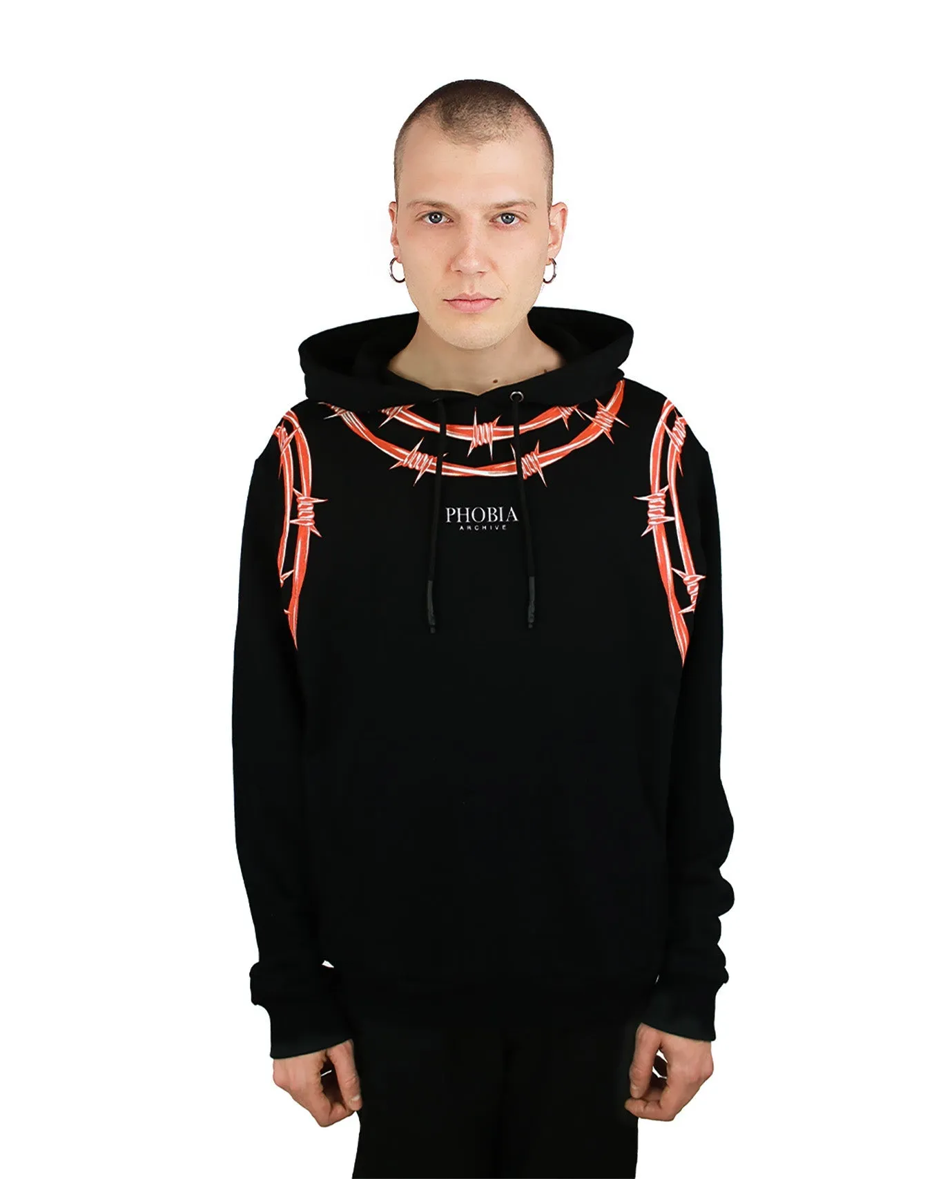 Phobia Archive Felpa filo spinato Black/Orange