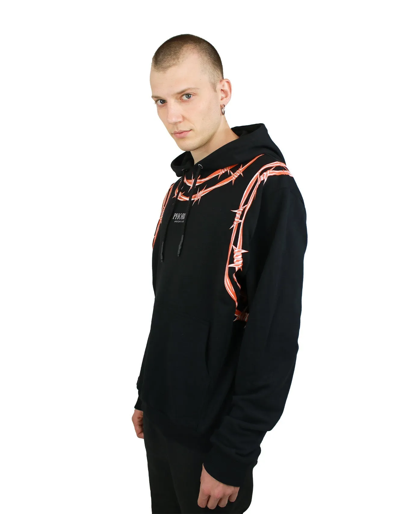 Phobia Archive Felpa filo spinato Black/Orange