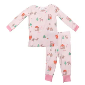 Pink Gingerbread Sleigh Lounge Wear / PJ Set