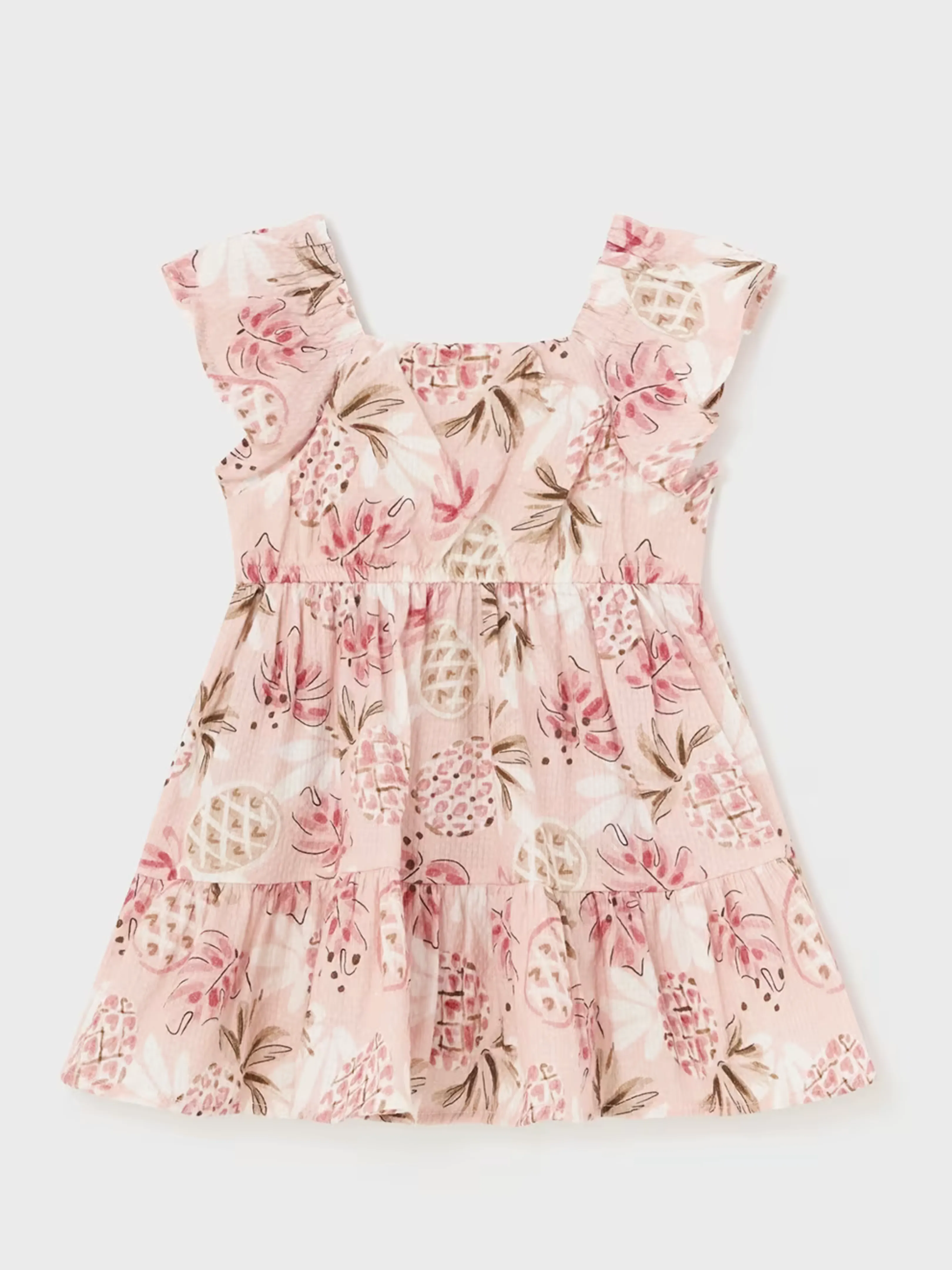 Pink Pineapple Print Dress