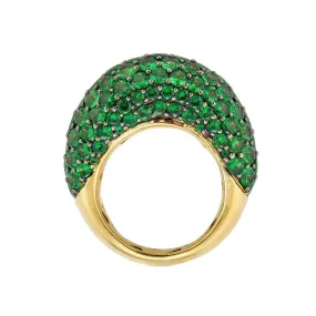 Piranesi Dome Green Tsavorite Ring