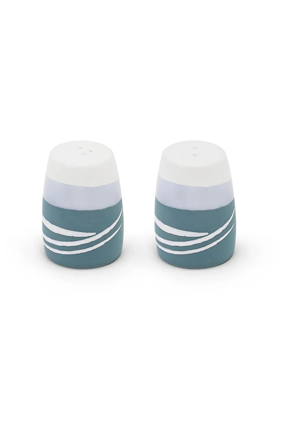 Pottery Salt And Pepper Set - Blue