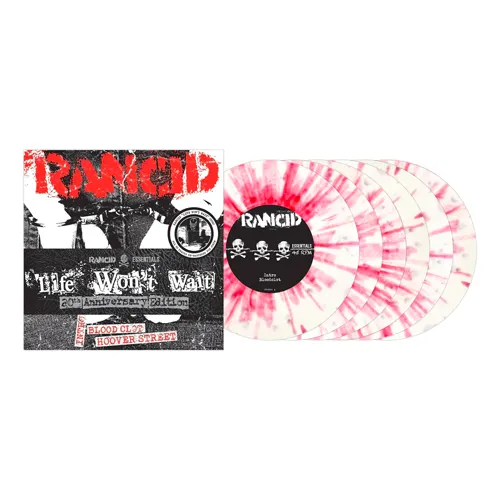 RANCID 'LIFE WON'T WAIT' 6x7 SINGLES (White & Red Splatter Vinyl)