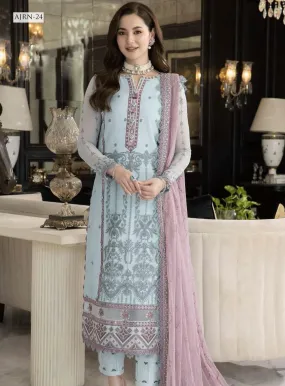 Rang-E-Noor By Asim Jofa Embroidered Chiffon Unstitched 3 Piece Suit - AJRN-24