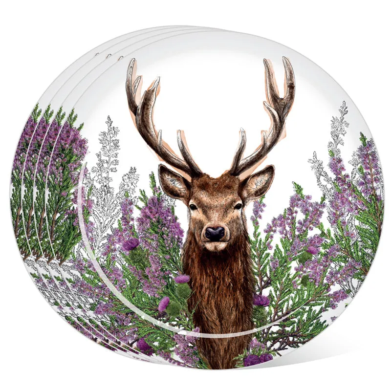 Recycled RPET Set of 4 Picnic Plates - Wild Stag RPLAT04