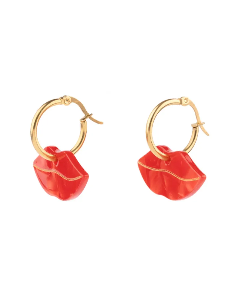 RED LIPS EARRINGS