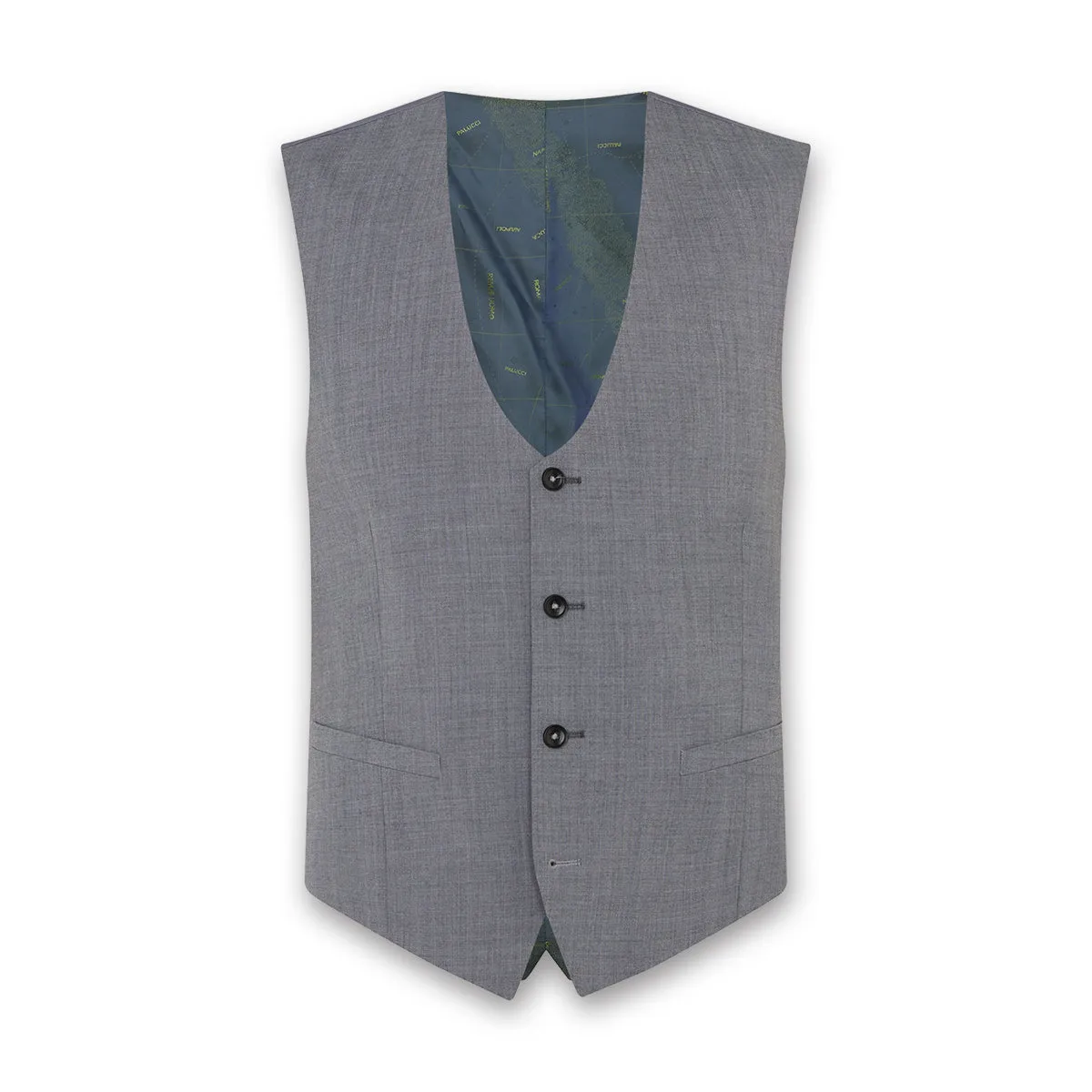 Remus - Luca Slim 3 Piece Suit in Light Grey