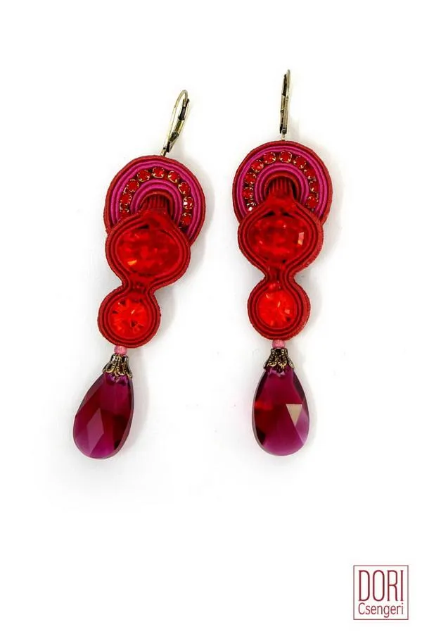 Scandal Red Earrings