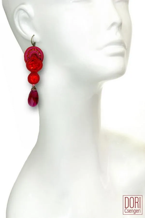 Scandal Red Earrings