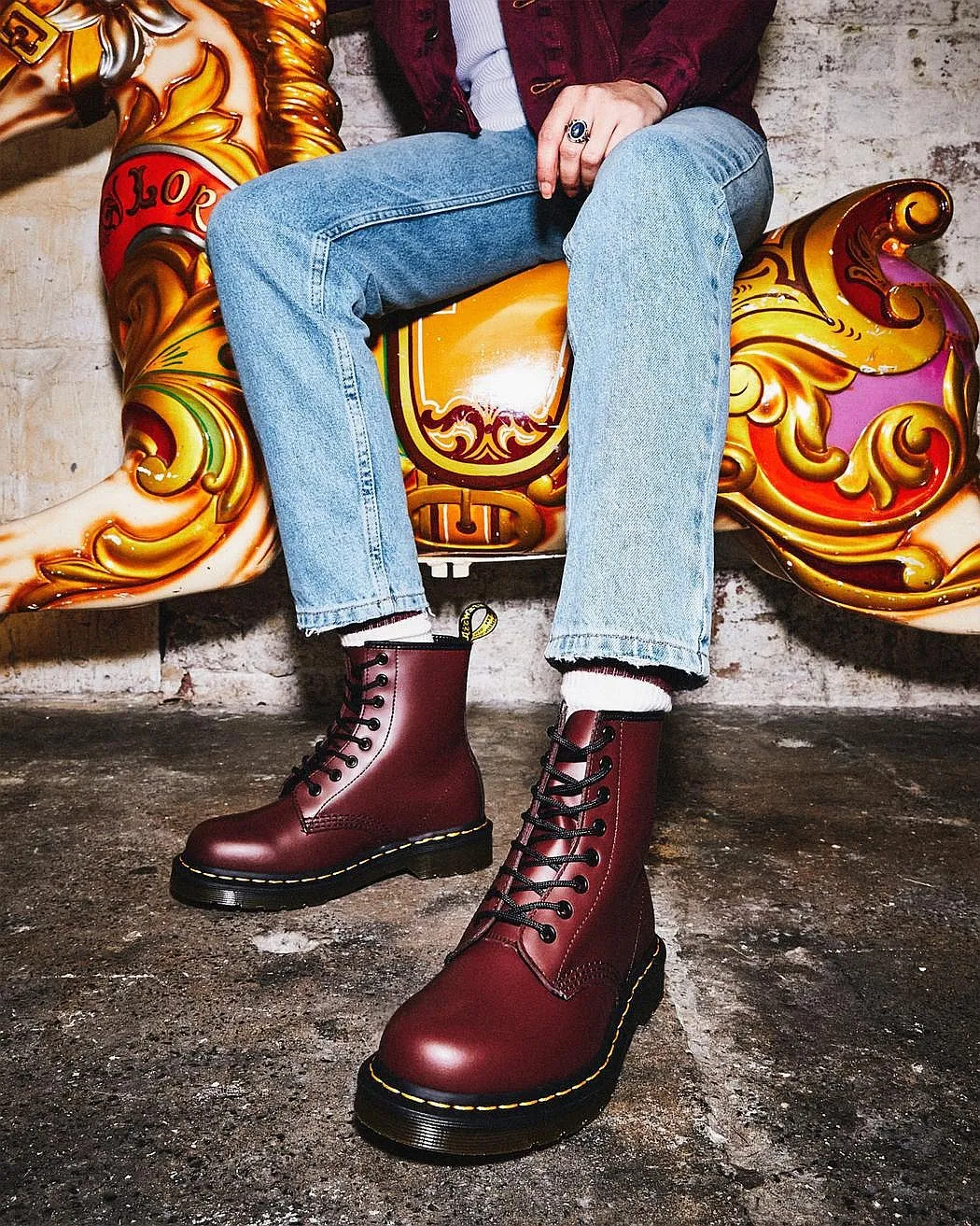 shoes Dr. Martens 1460 - Cherry Red Smooth