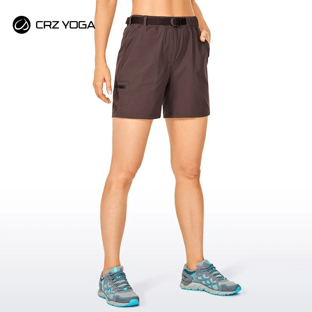 Short / bermuda décontracté taille haute avec poches pour femme CRZ Yoga – RS51