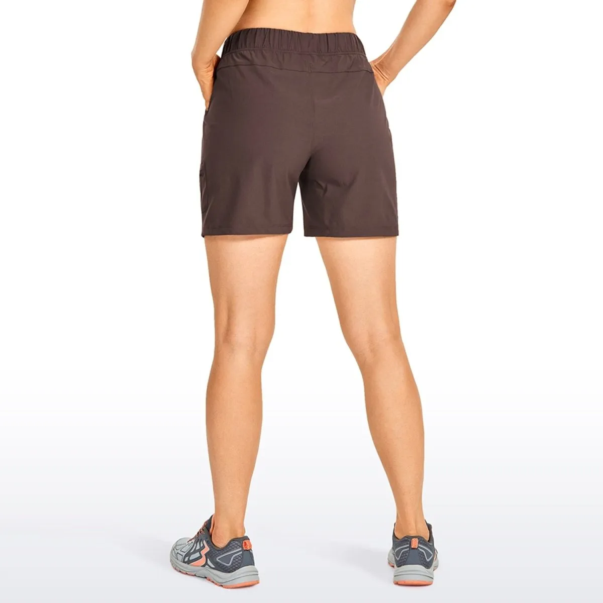 Short / bermuda décontracté taille haute avec poches pour femme CRZ Yoga – RS51