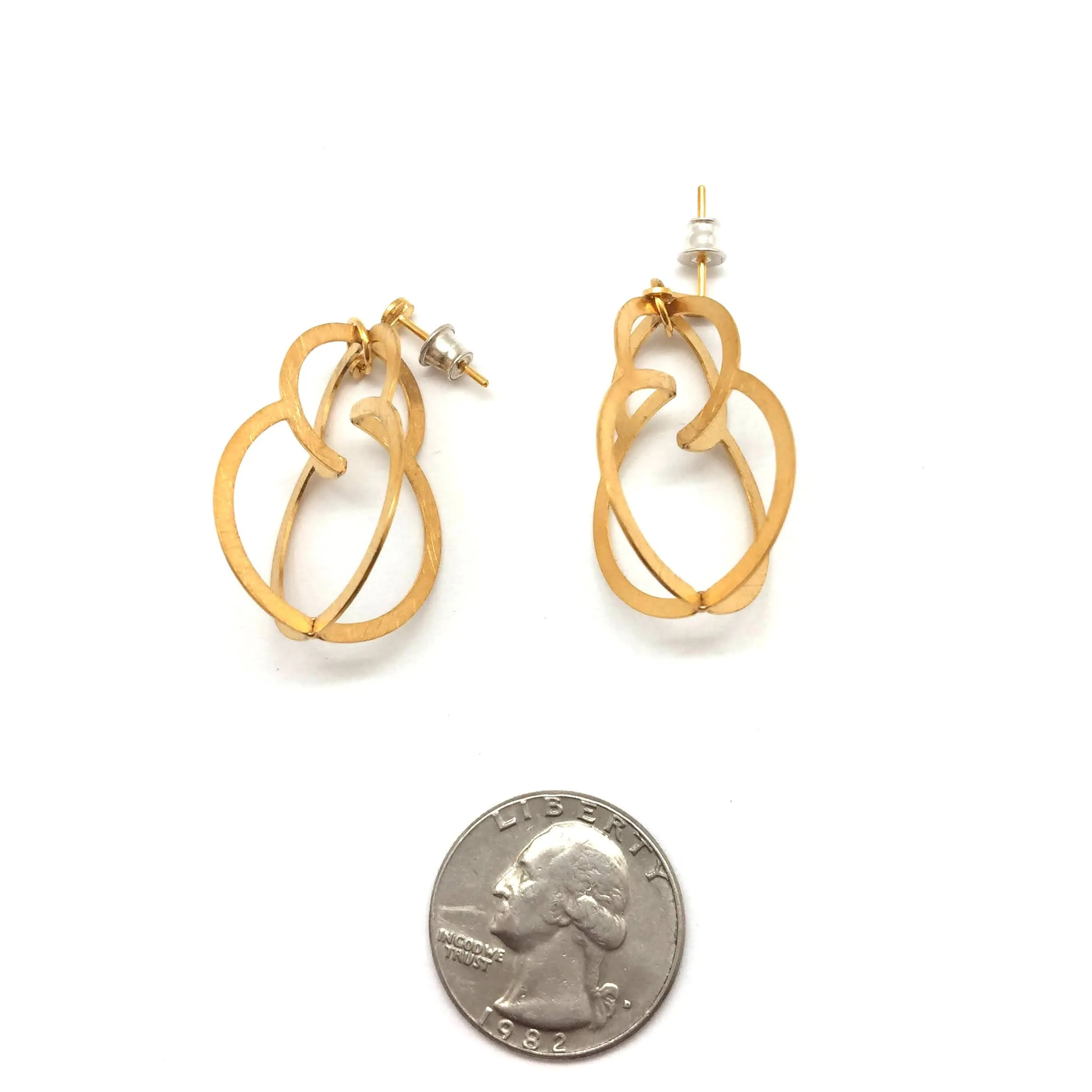 Short Ringlet Earrings - Gold