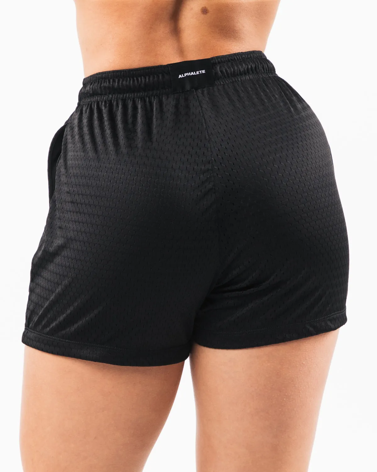 Signature Mesh Short 4 - Black / Sage