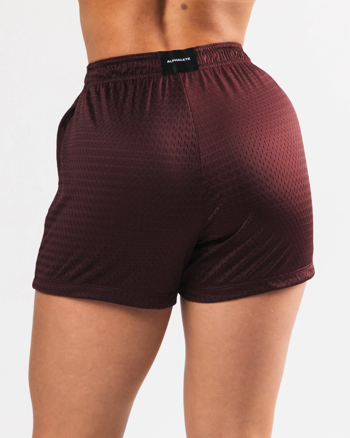 Signature Mesh Short 4 - Sangria