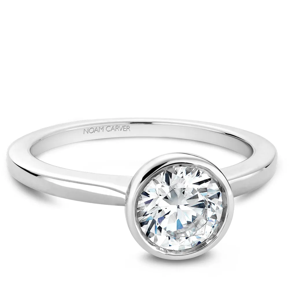 Solitaire Bezel Set Engagement Ring