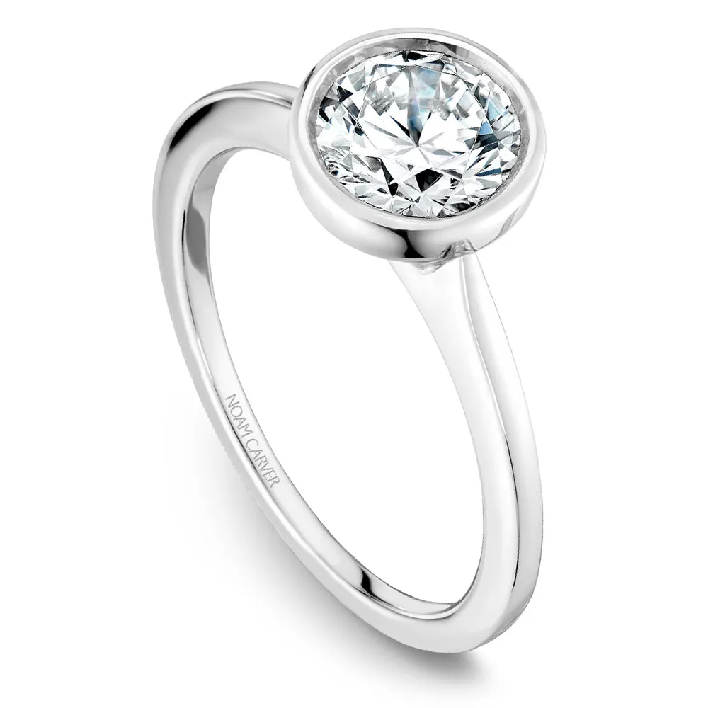 Solitaire Bezel Set Engagement Ring