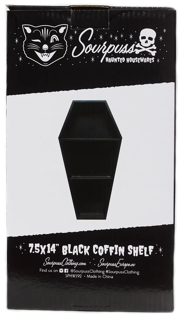 Sourpuss Coffin Shelf Black