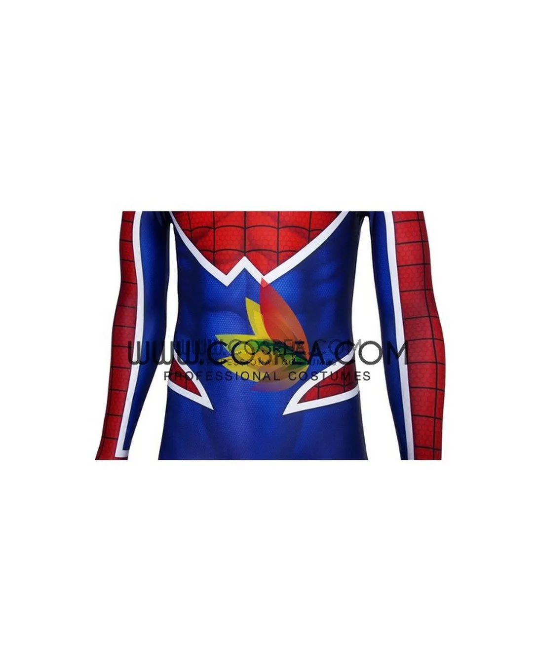 Spiderman PS4 Game Punk Suit Digital Printed Cosplay Costume