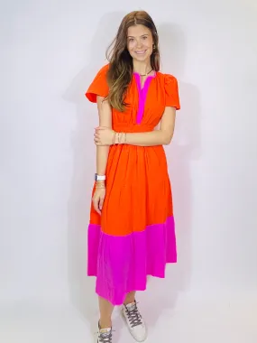 Sunset Smock Dress