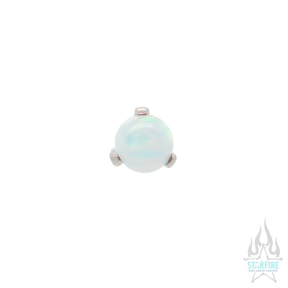 threadless: 3 Prong-Set Opal Ball End