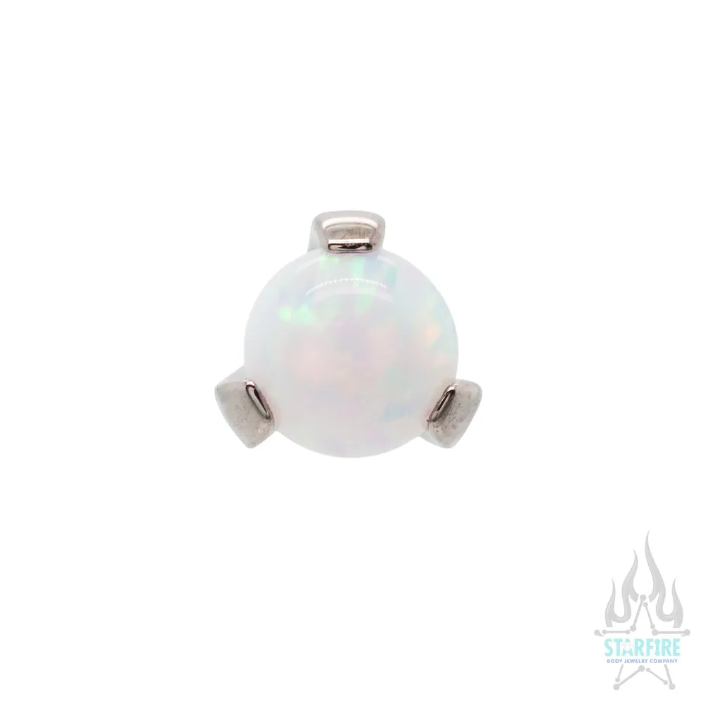 threadless: 3 Prong-Set Opal Ball End