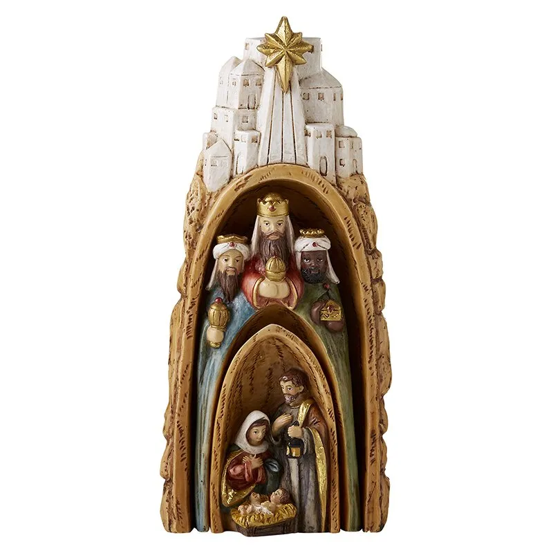 Three-Piece Nesting Bethlehem Nativity Set