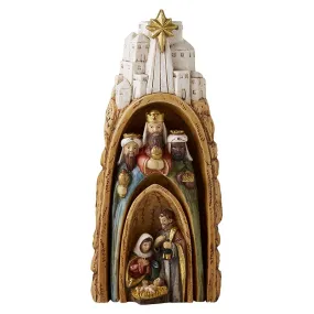 Three-Piece Nesting Bethlehem Nativity Set