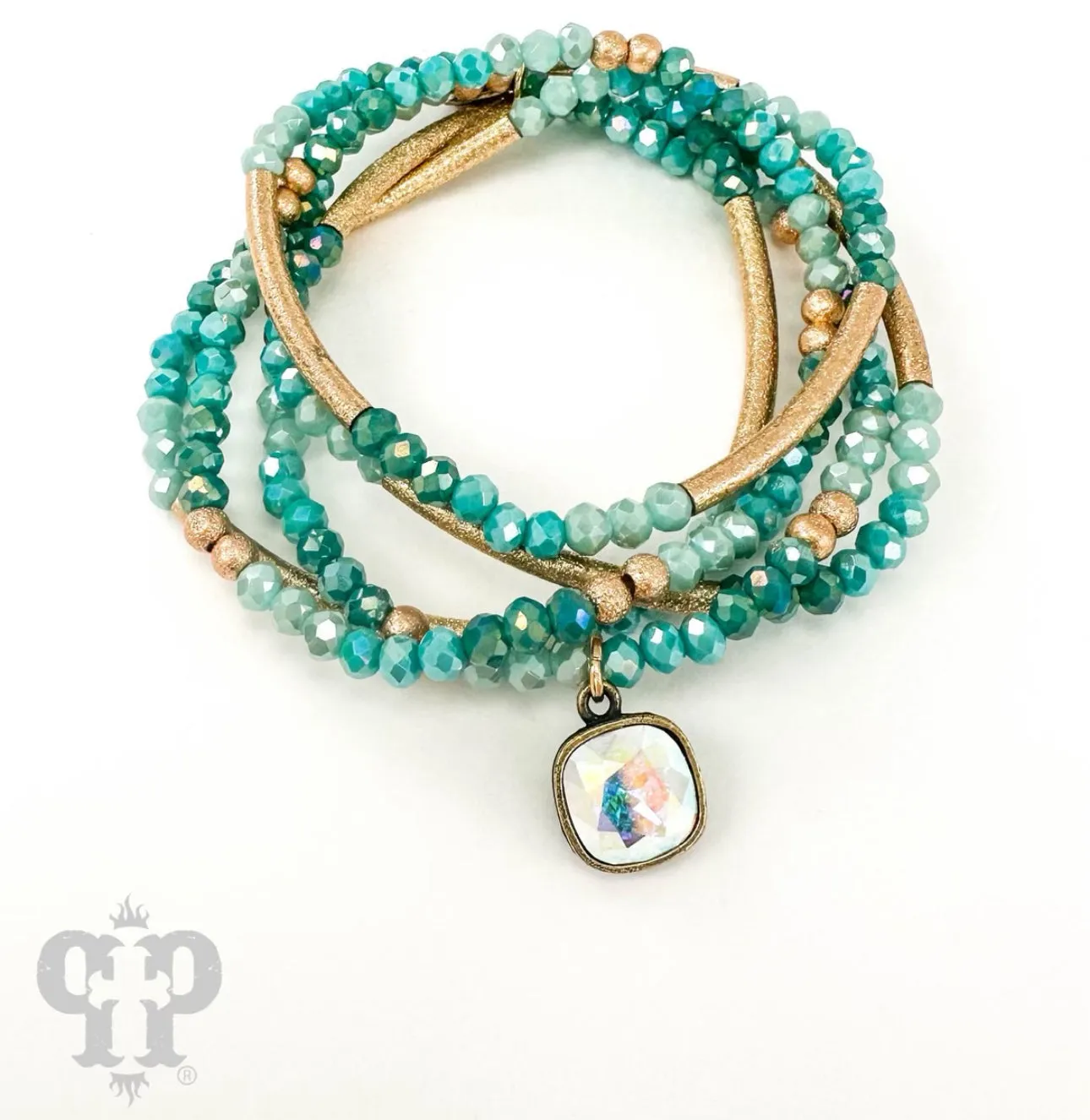 Turquoise Bracelet Set - Pink Panache