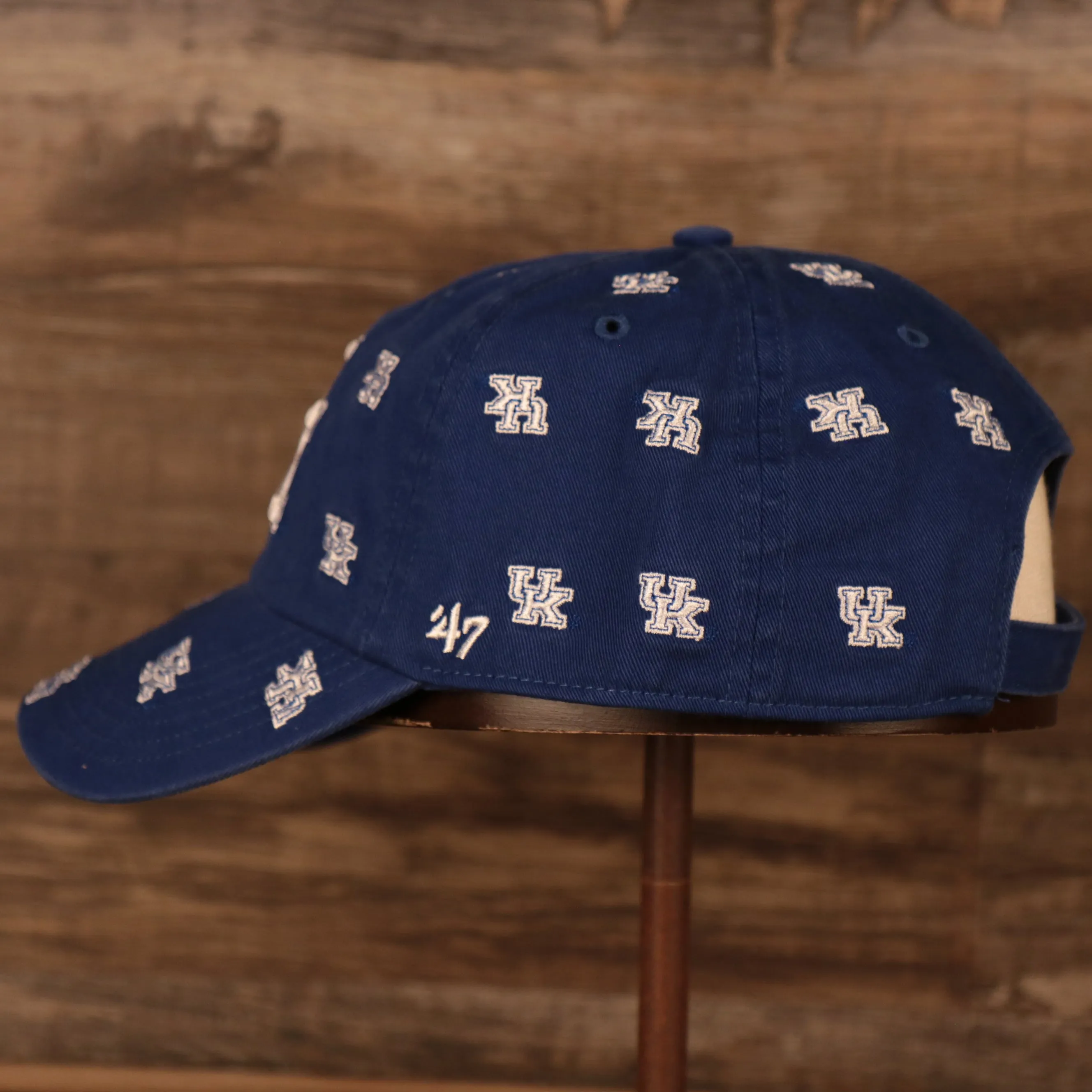 University of Kentucky Wildcats All Over Logo Patch Blue Adjustable Dad Hat