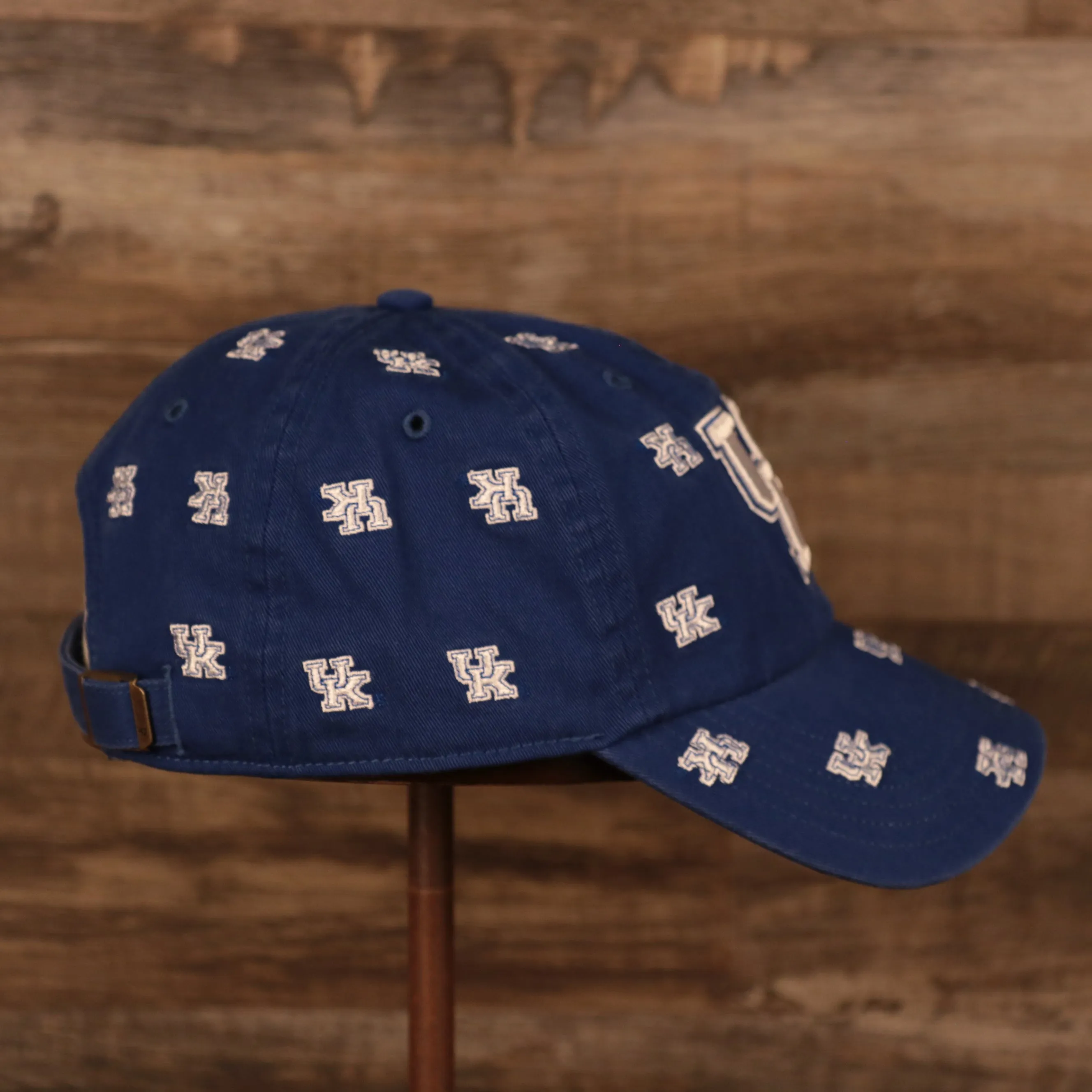 University of Kentucky Wildcats All Over Logo Patch Blue Adjustable Dad Hat