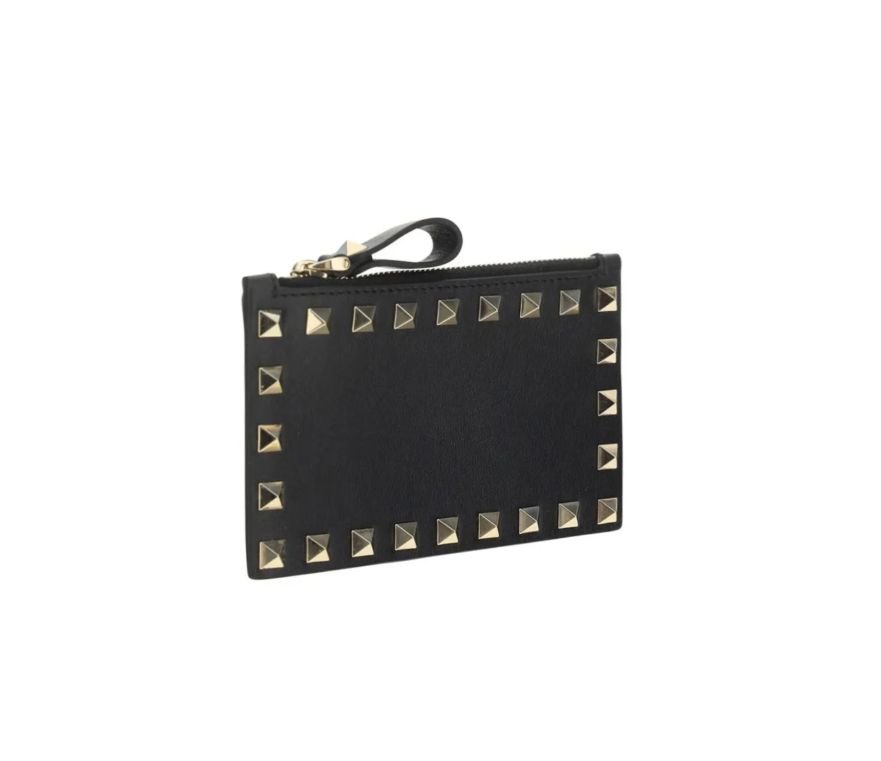 Valentino Garavani Rockstud Zip-Up Card Case