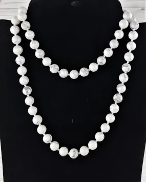 White Howlite Necklace