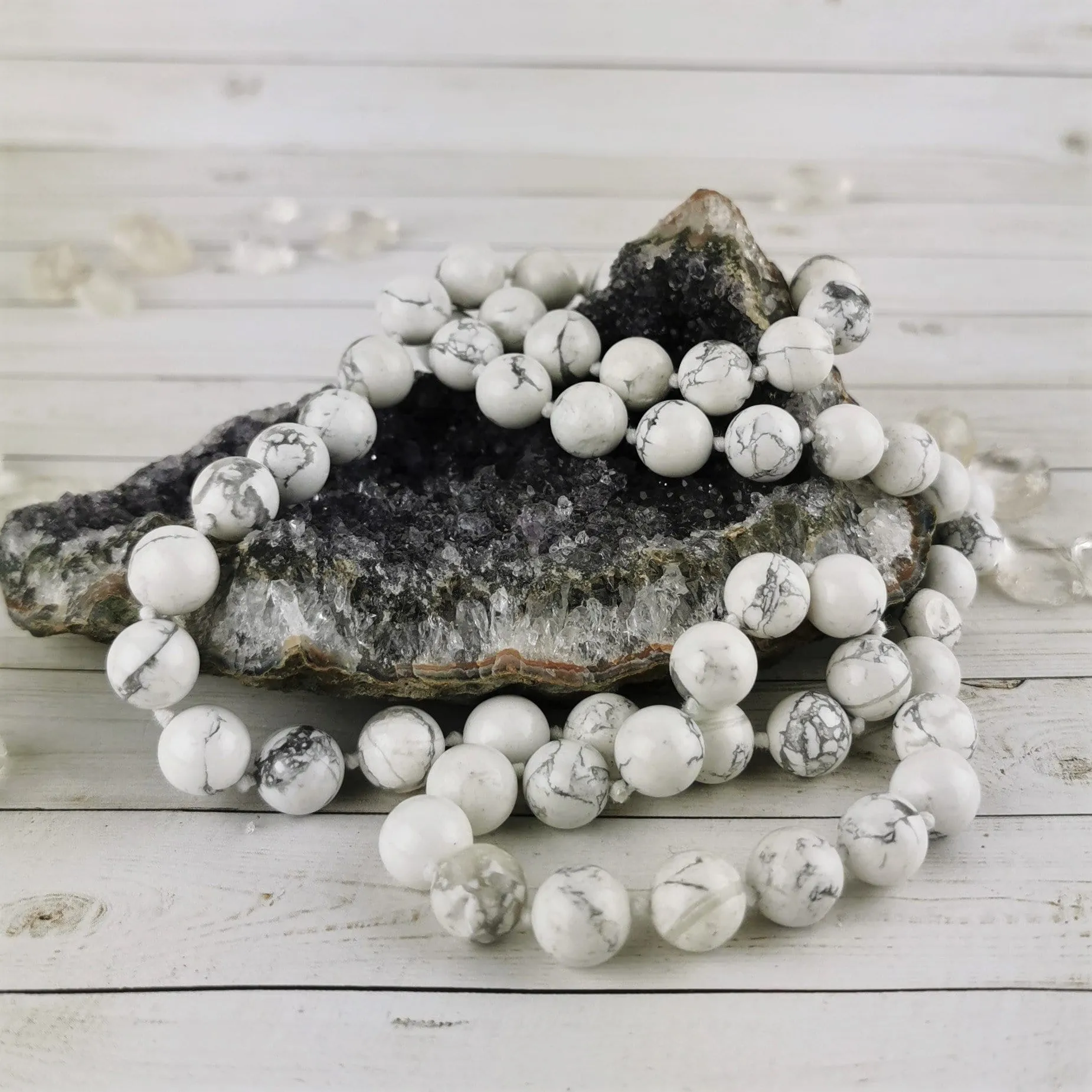 White Howlite Necklace