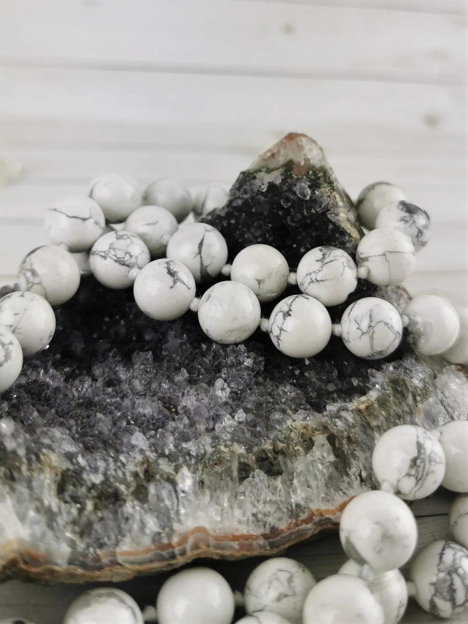 White Howlite Necklace